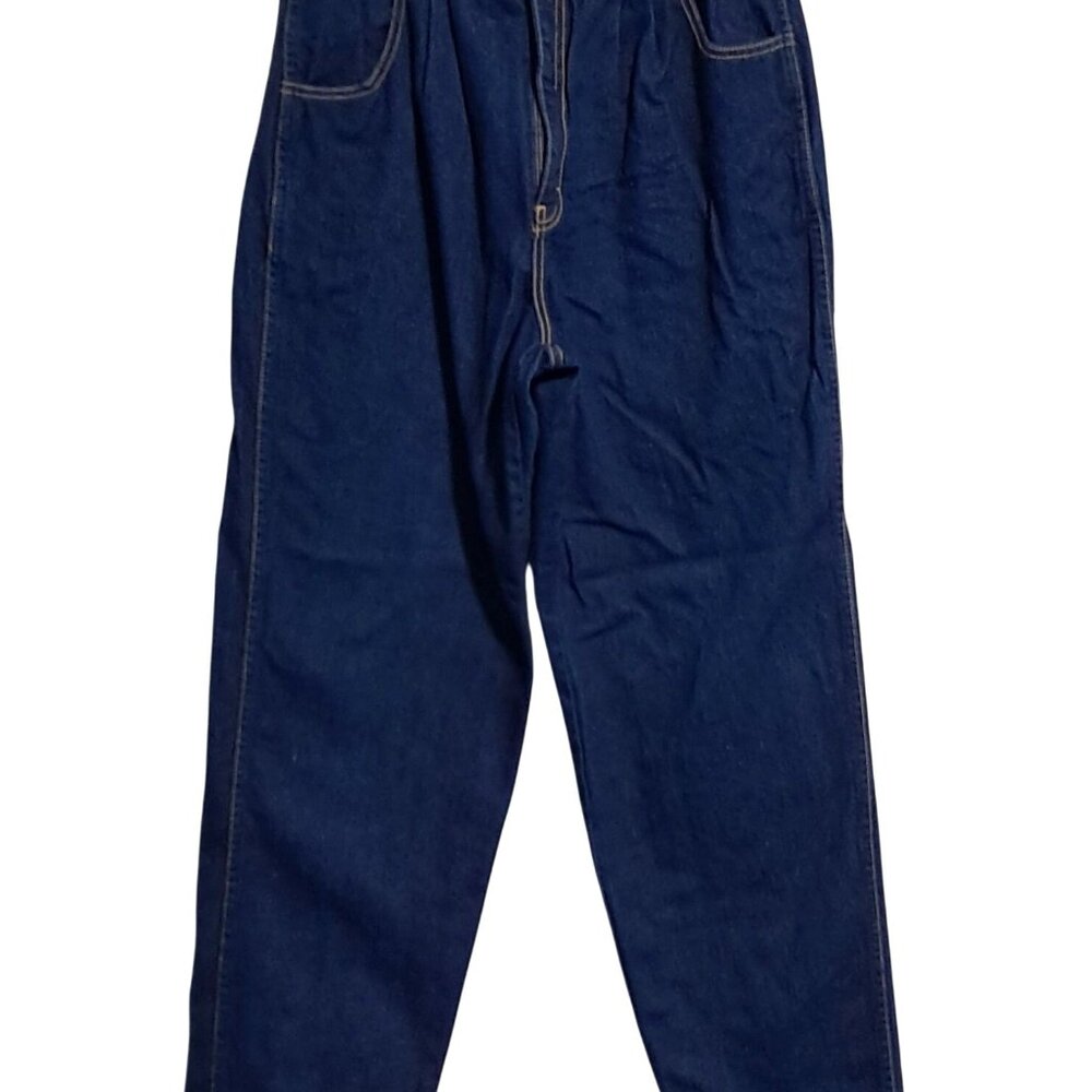 Vintage 1980 Britannia Jeans Size 18 High‎ Rise Waisted Indigo Blue Denim